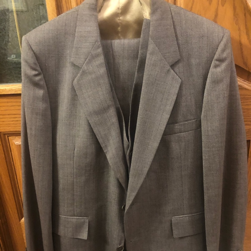 Vintage Johnny Carson Grey 3-piece Suit